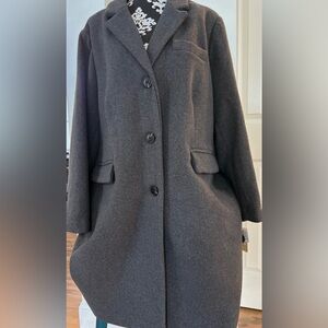 Michael Kors Charcoal Pea Coat/ Derby Heather